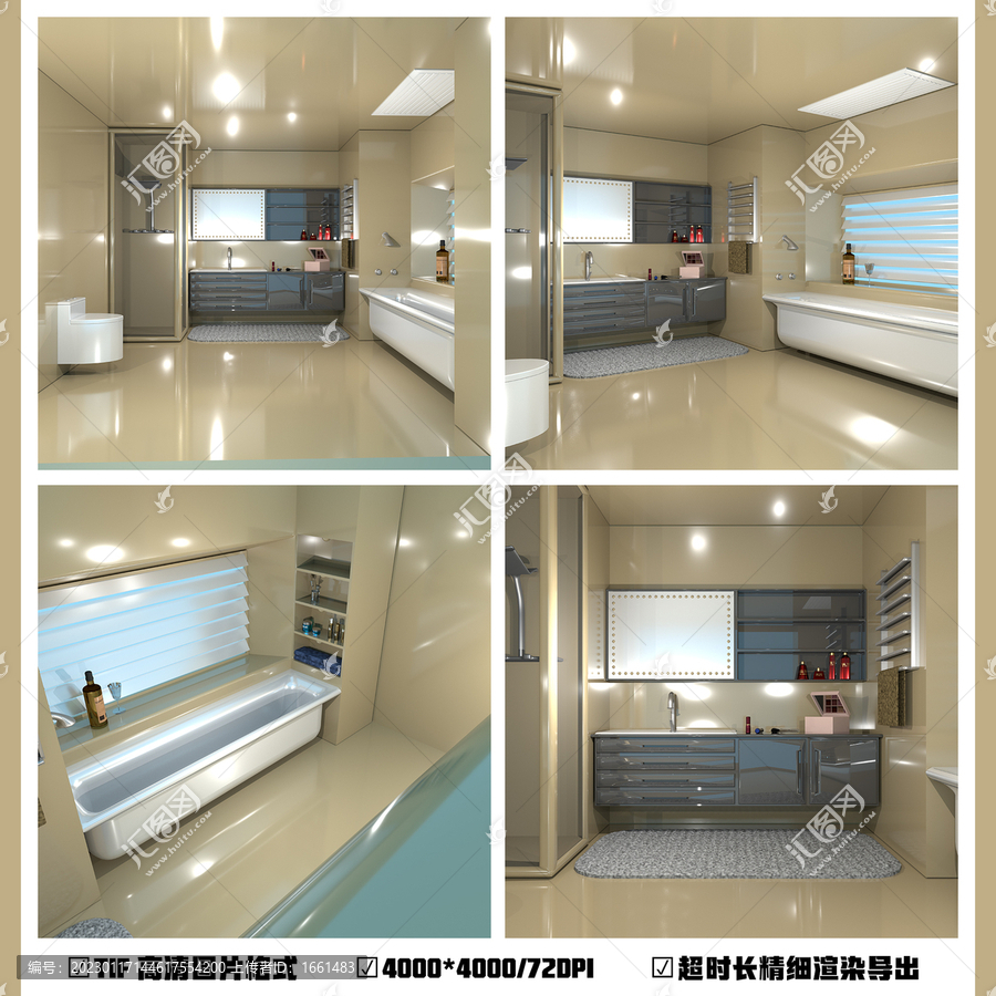 公寓酒店小戶型洗手間室內(nèi)設計