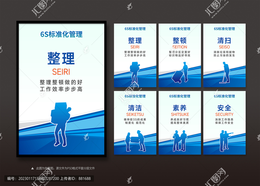 6S標(biāo)準(zhǔn)化管理制度展板