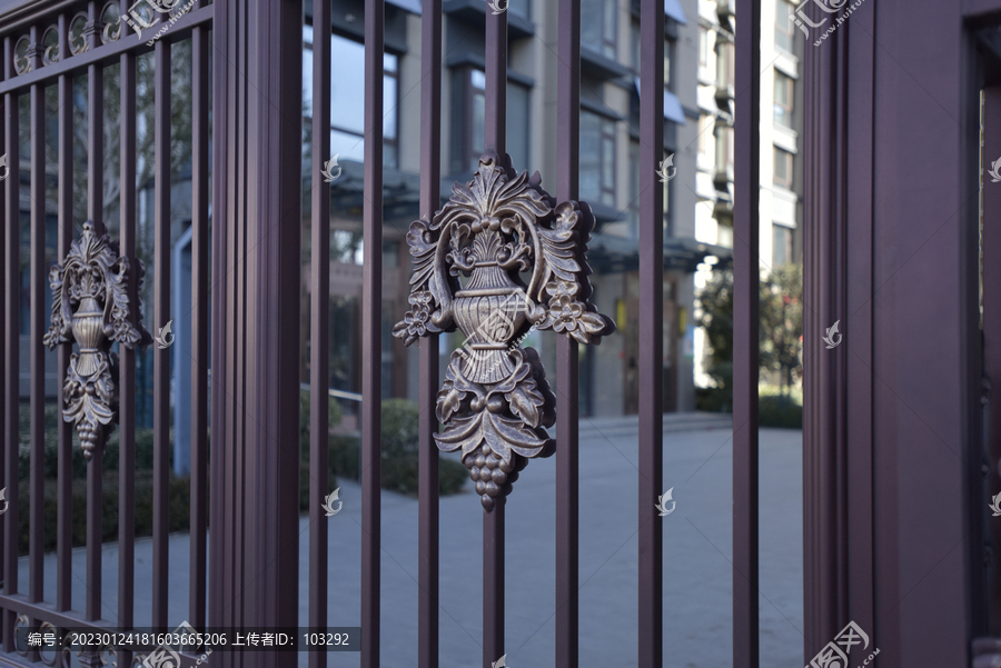 铁门上的欧式雕花