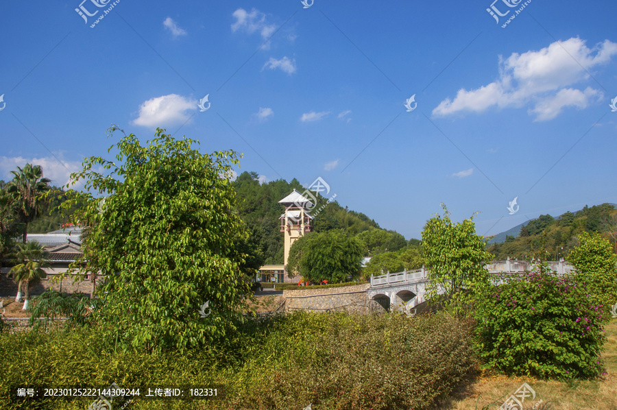 洪坑旅游景点园林风景