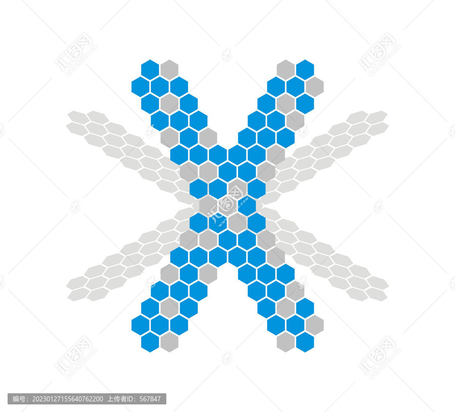 X字母基因LOGO設(shè)計(jì)