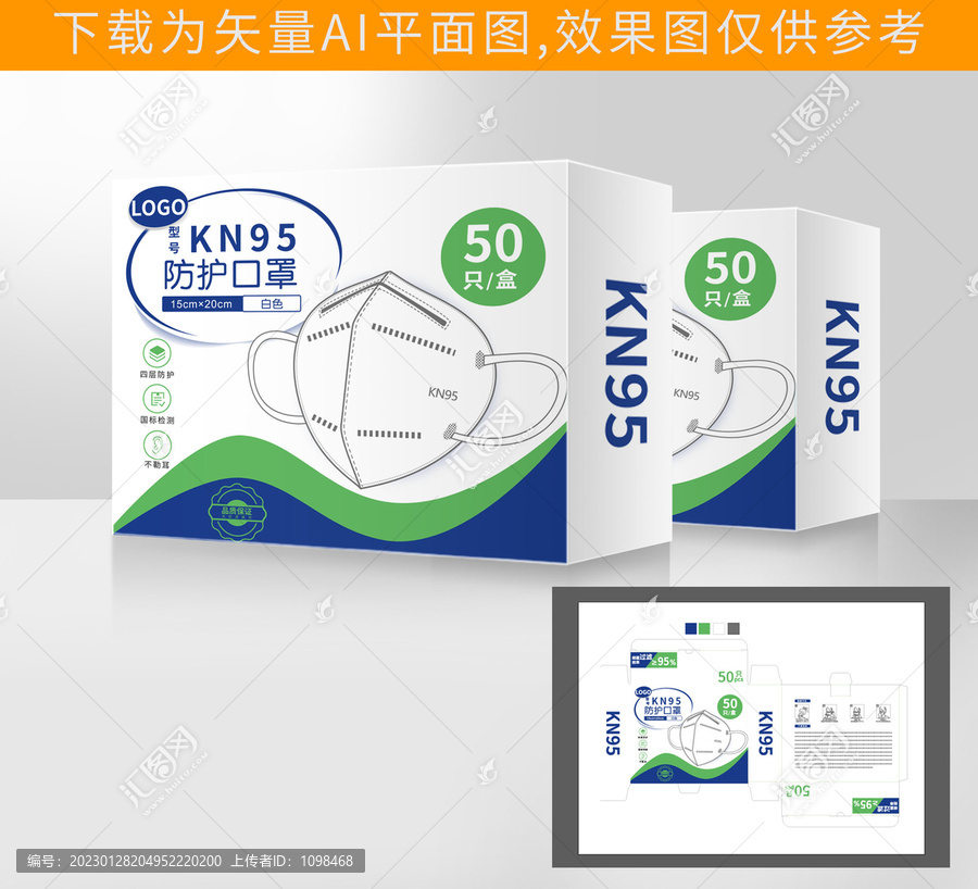 KN95口罩包裝