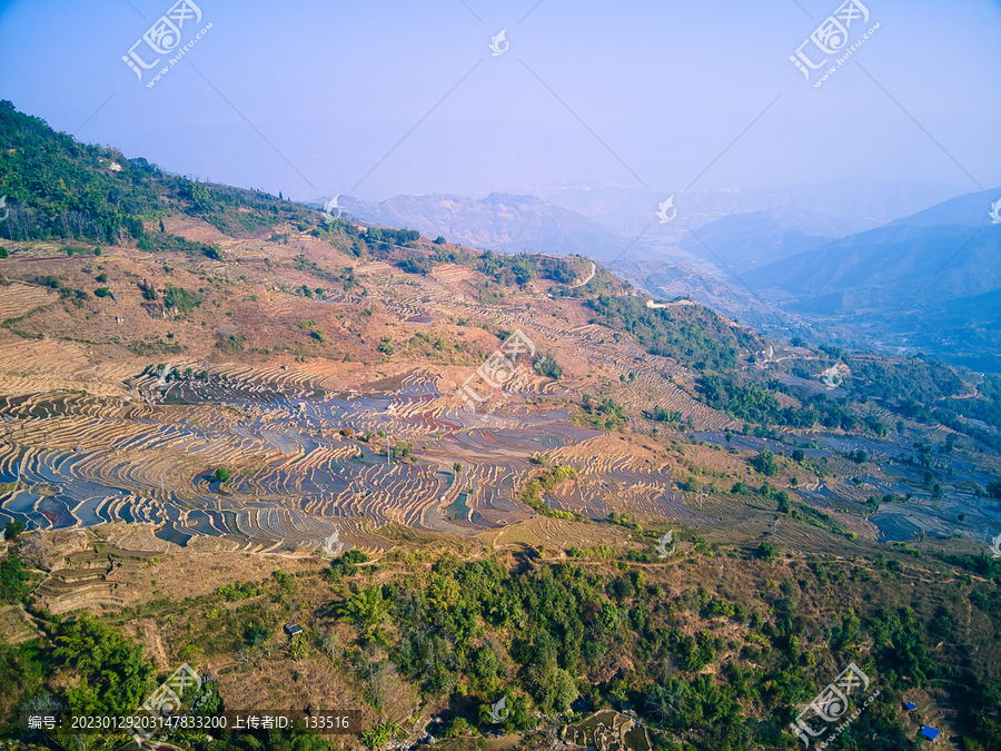 云南红河县撒玛坝梯田