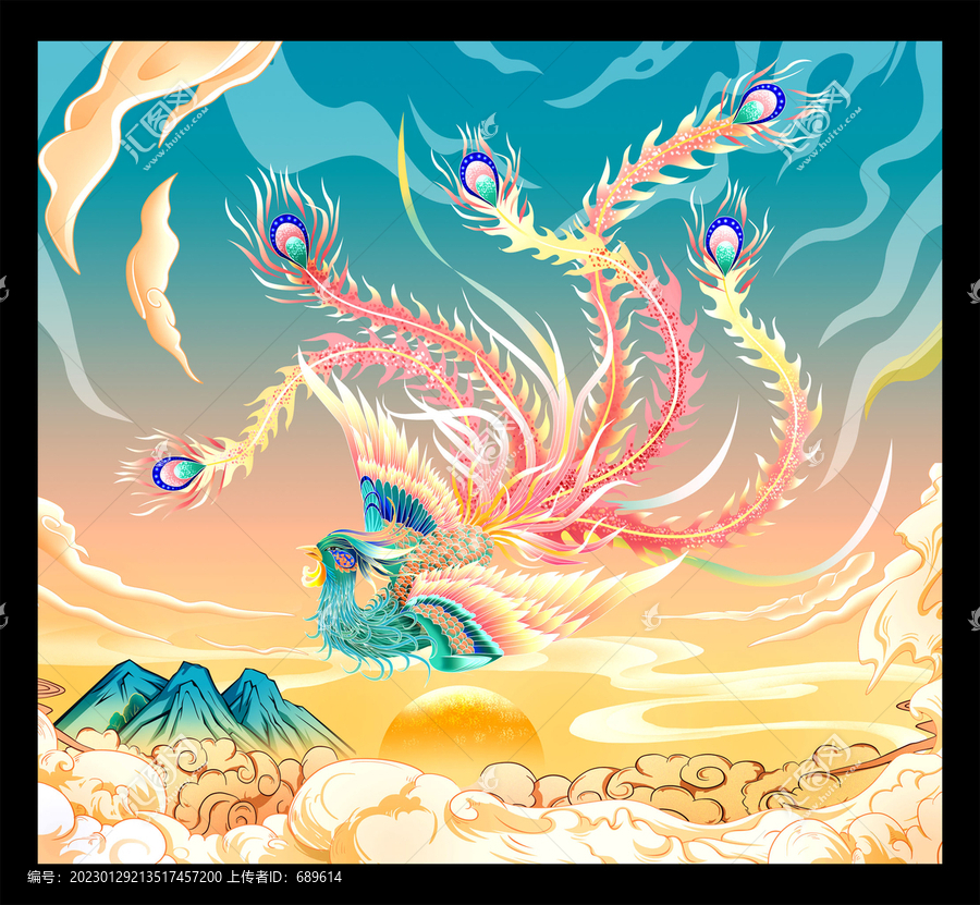 鳳凰插畫