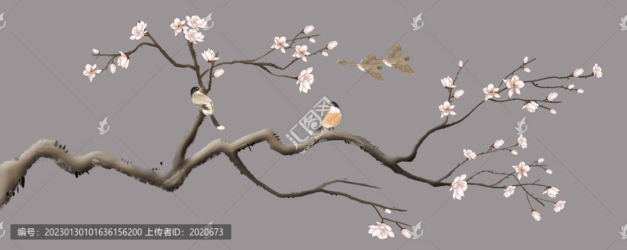 手繪花鳥