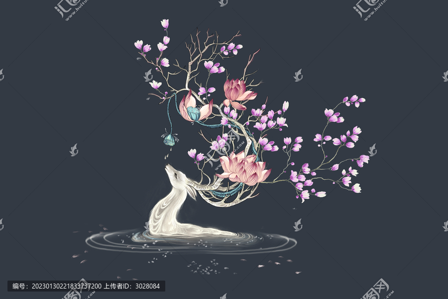 鹿裝飾畫