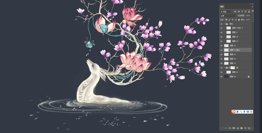 鹿裝飾畫