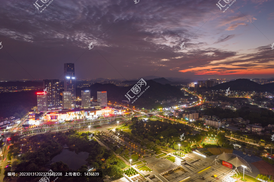 广州增城区夜景