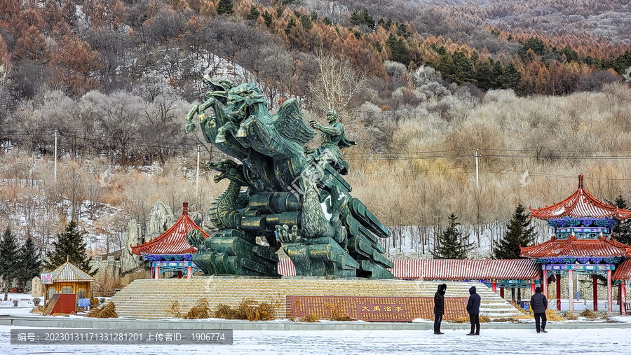 春节里的吉林市松花湖旅游景区