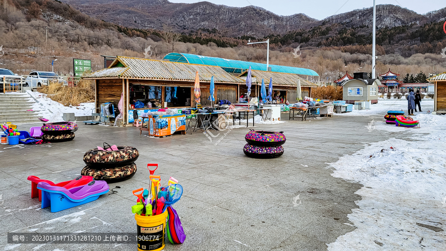 春节里的吉林市松花湖旅游景区