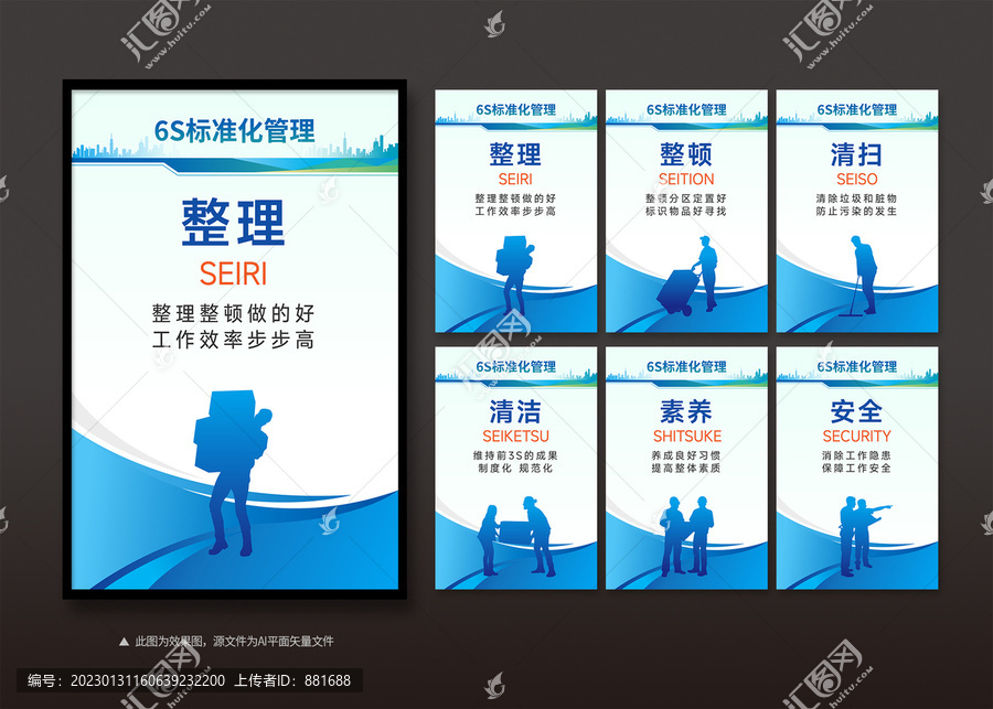 6S標(biāo)準(zhǔn)化管理制度展板