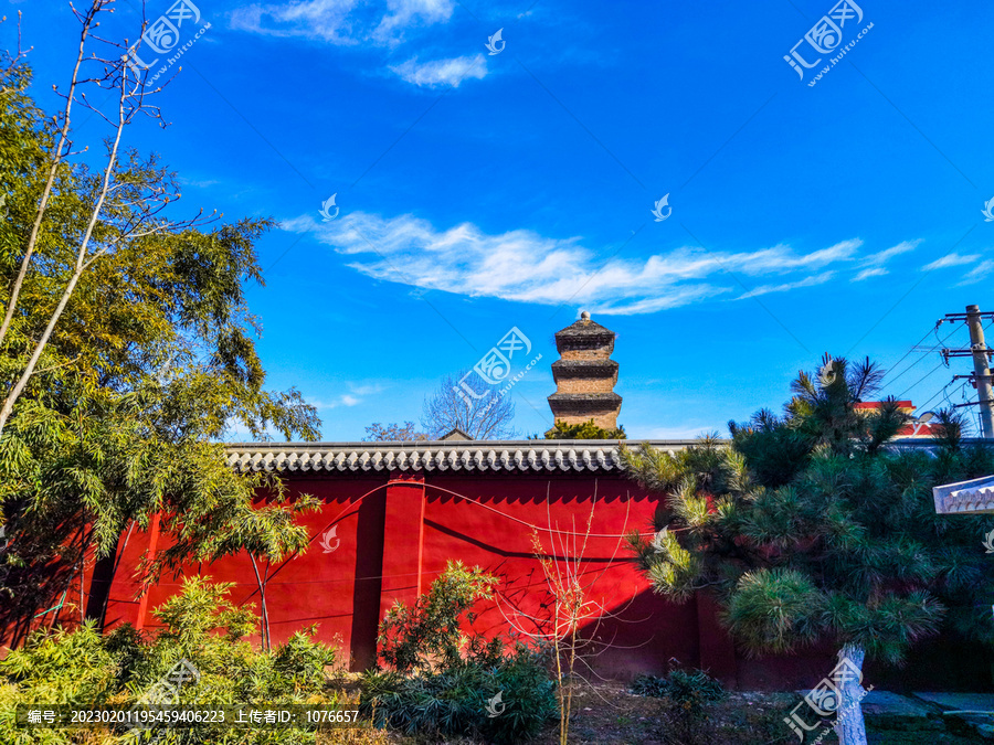 陕西西安香积寺善导塔侧面