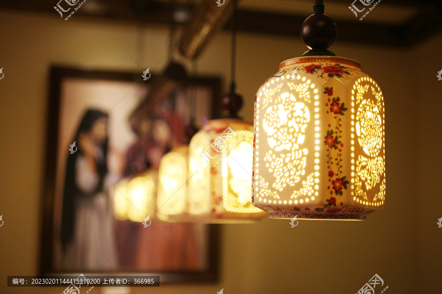 餐厅民族风格灯具
