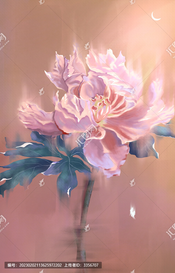 花開治愈插畫
