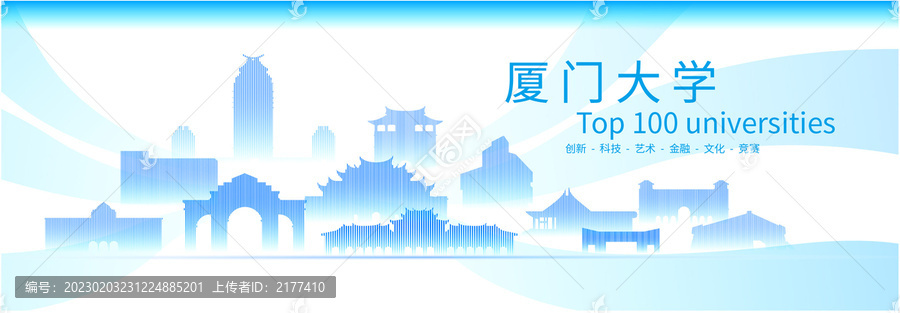 廈門大學(xué)展板