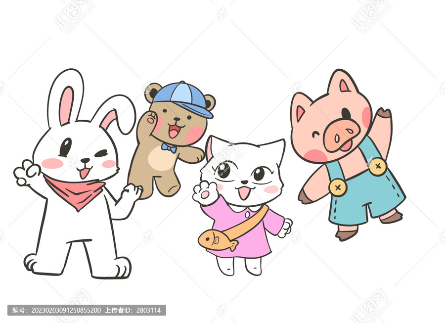 卡通小動物