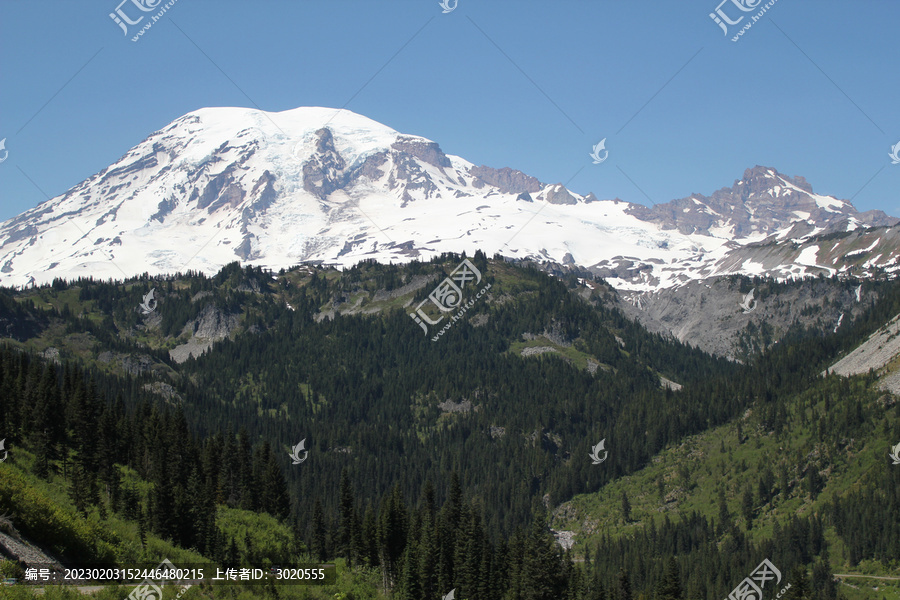 美国雪山