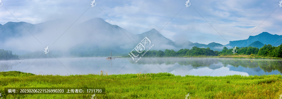 中国湖北神农架大九湖全景风光