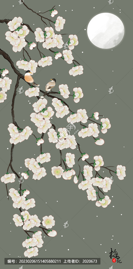 梅花掛畫