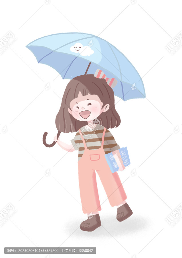 卡通小女孩