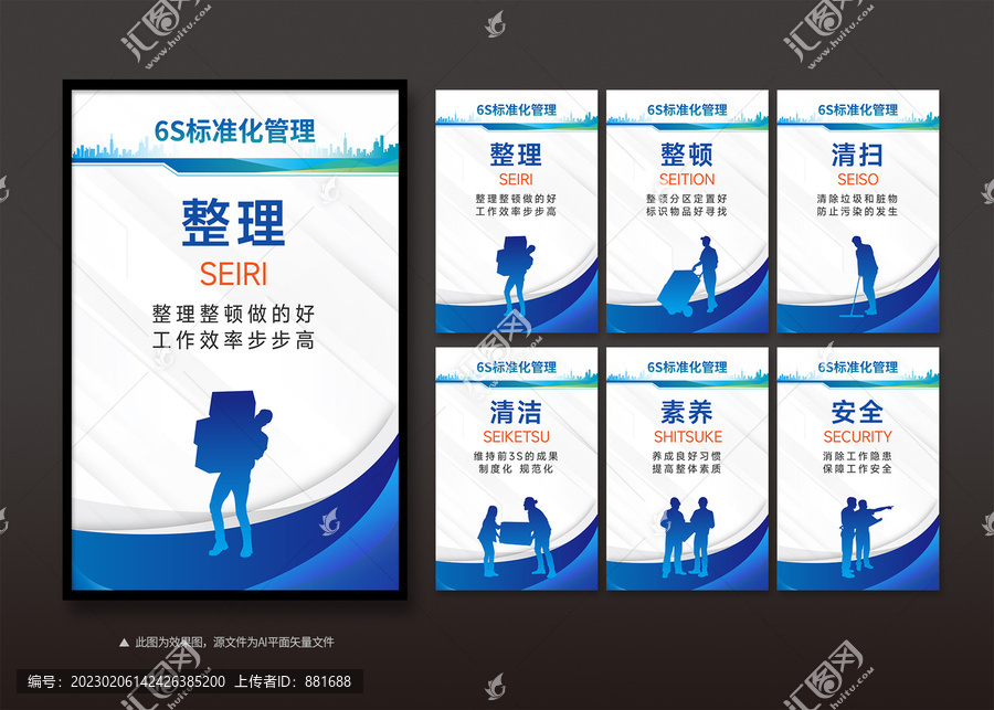 6S標準化管理制度展板
