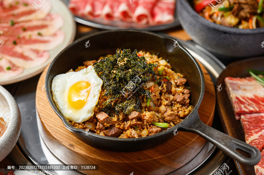 泡菜牛肉粒炒饭