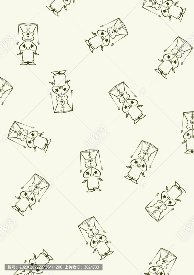 簡(jiǎn)約風(fēng)格博士猴圖案