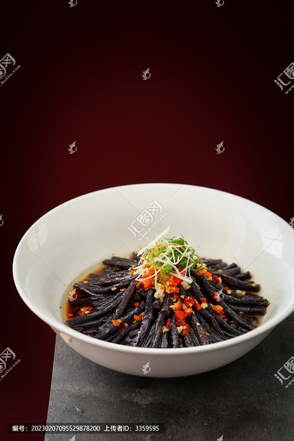 茶油蒸紫豆角