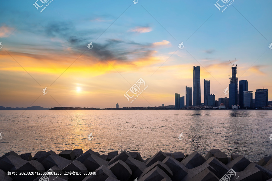 青岛海岸线湾区景观