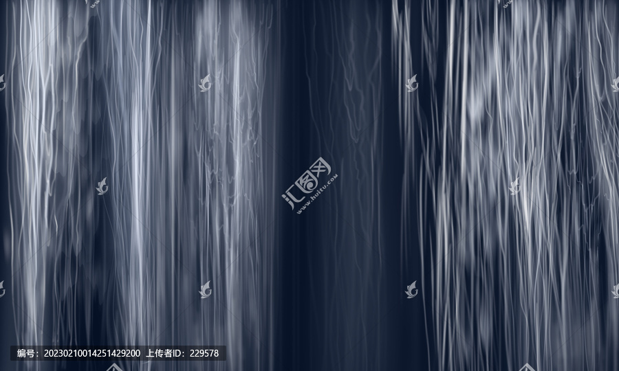 瀑布裝飾畫