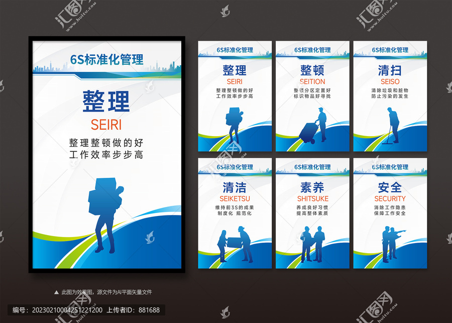 6S標(biāo)準(zhǔn)化制度展板