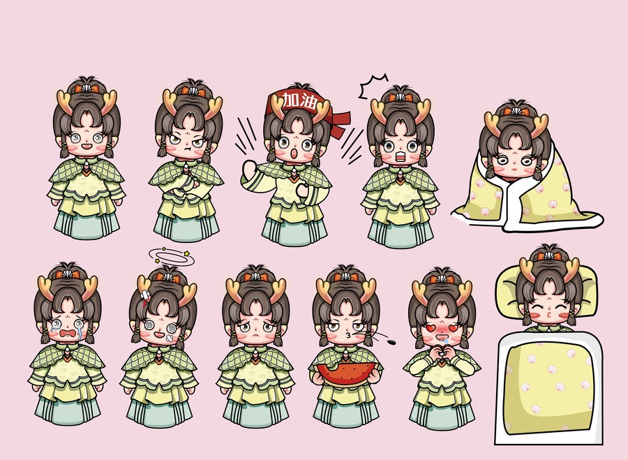 可愛女孩表情包