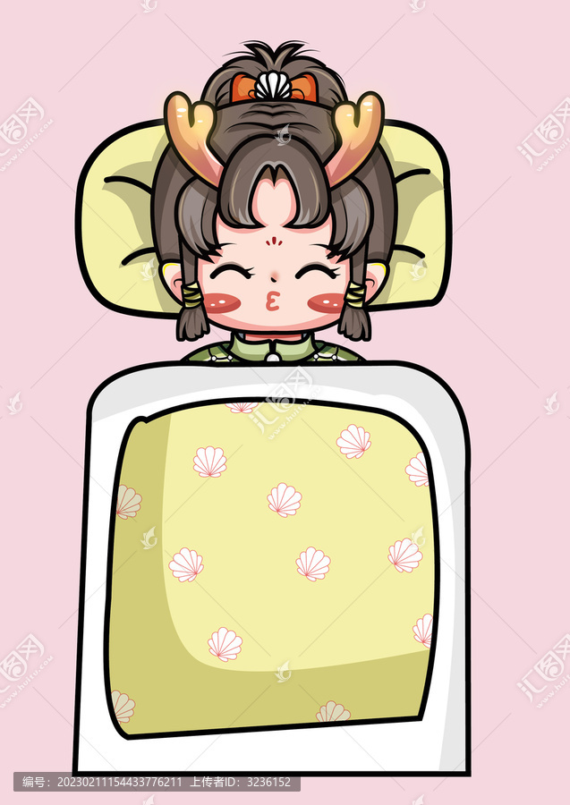 卡通表情包睡覺覺