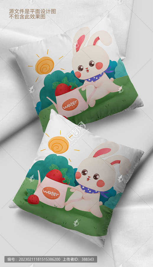 可愛卡通動物兔子