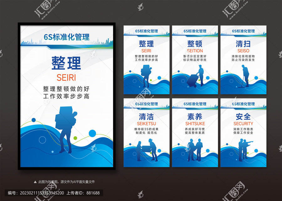 6S標(biāo)準(zhǔn)化制度展板