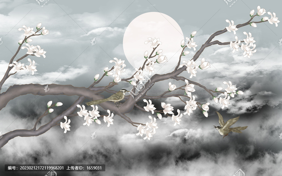 玉蘭花背景