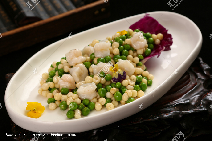 鸡头米青豆虾仁