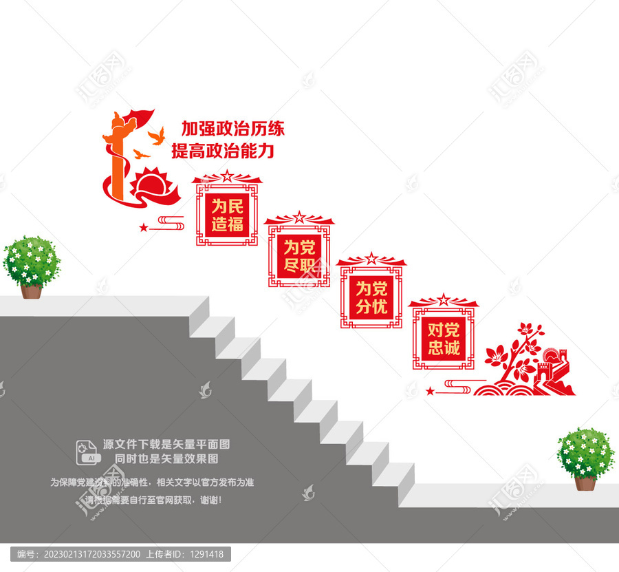 黨支部樓道宣傳墻