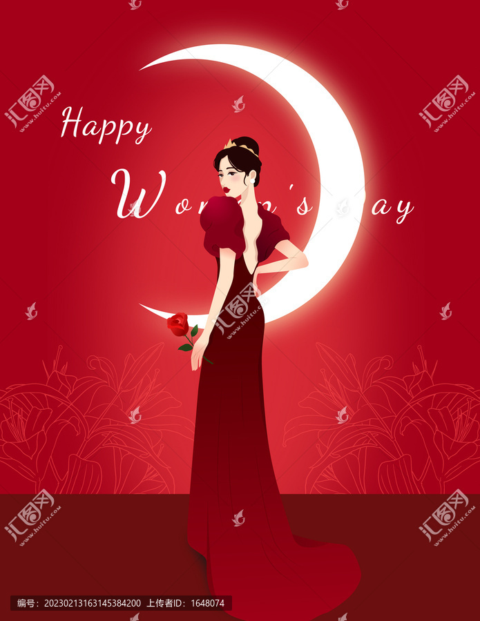 38婦女節(jié)女神節(jié)插畫(huà)