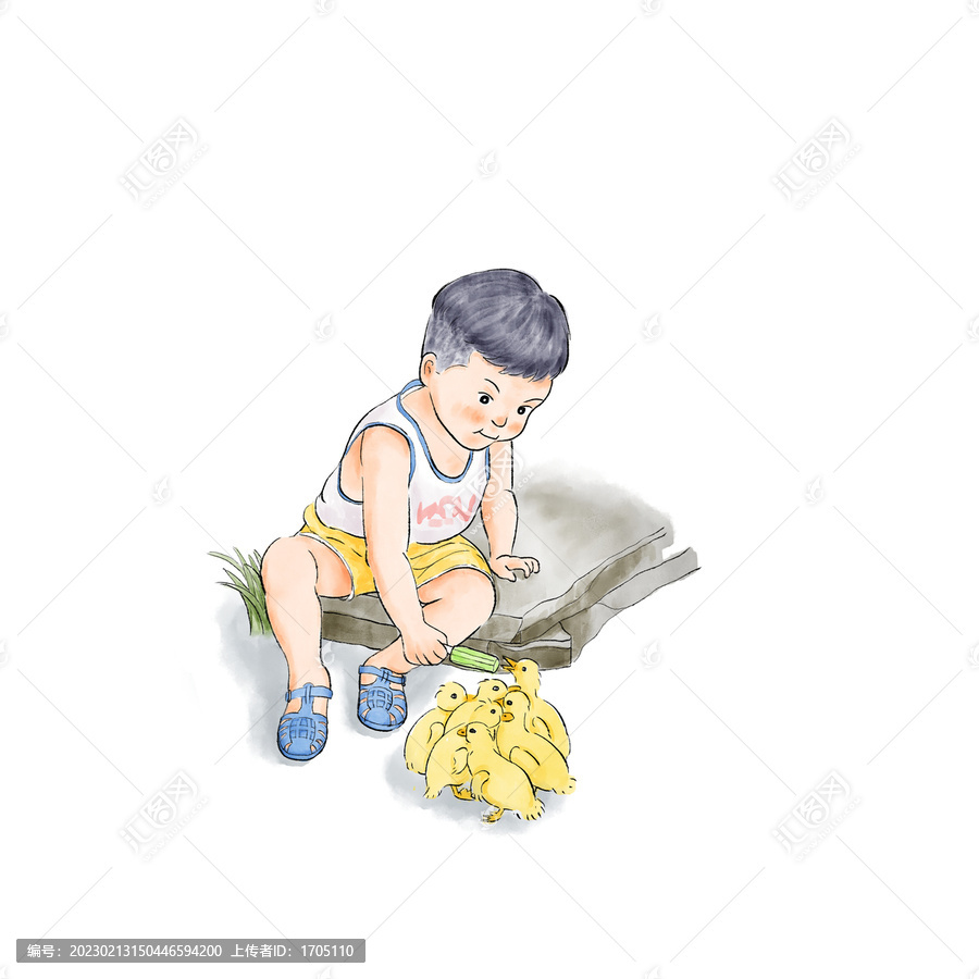 男孩和鴨子