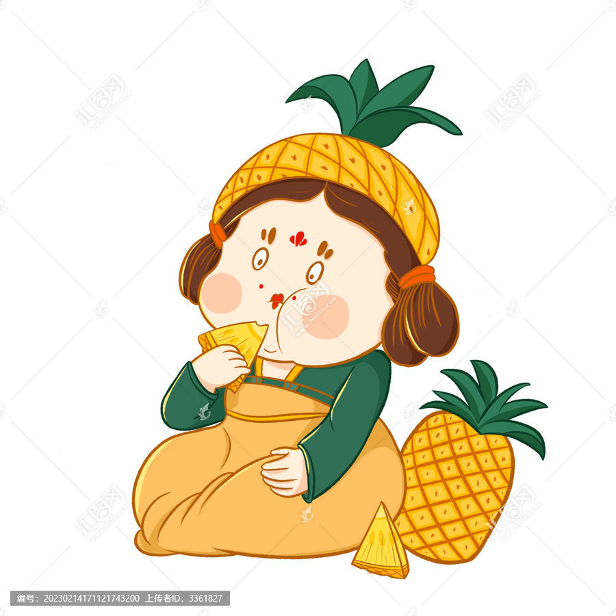 菠蘿水果人物設(shè)計(jì)