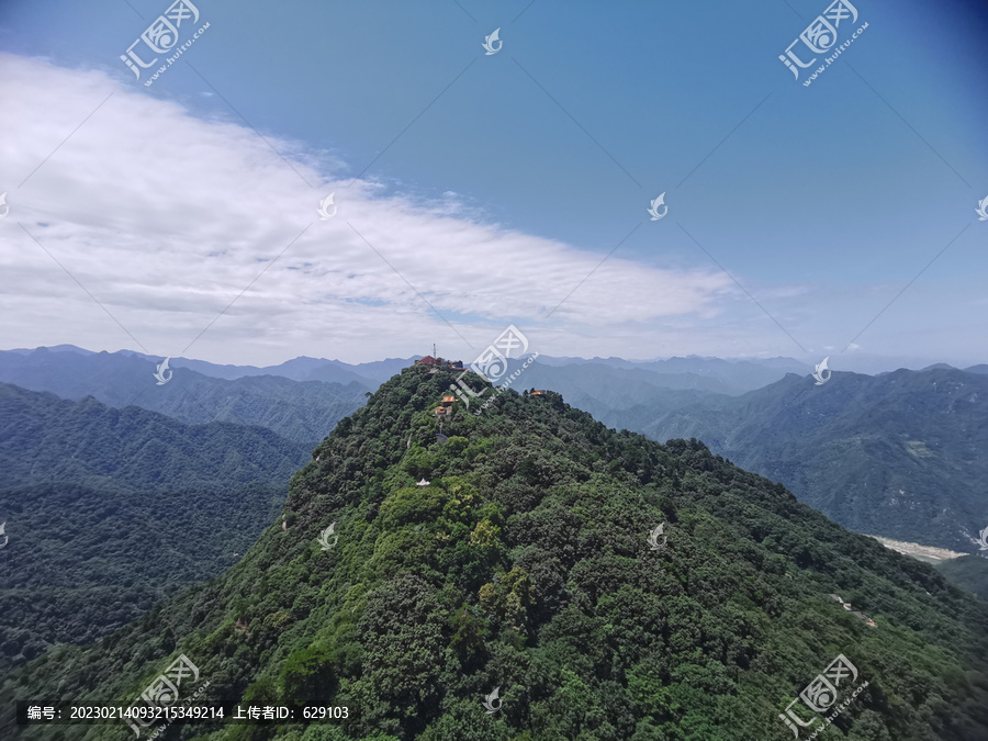 终南五台群山