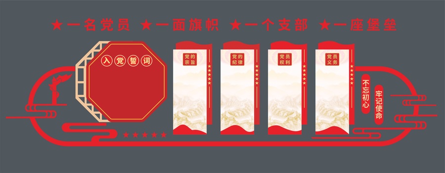 入黨誓詞文化墻