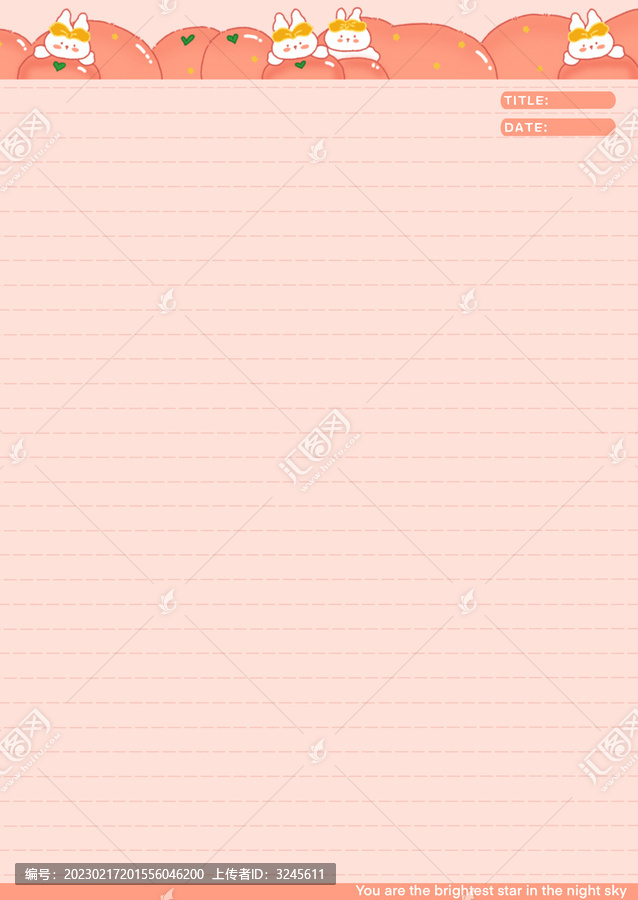 橘子小兔拍紙本