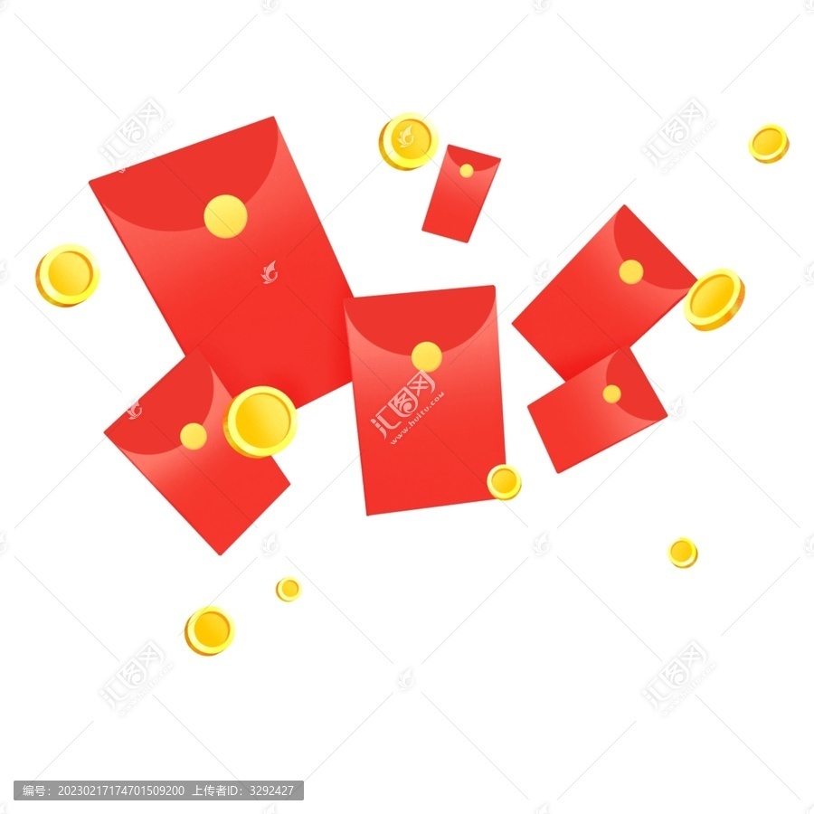 紅包金幣福袋免扣元素