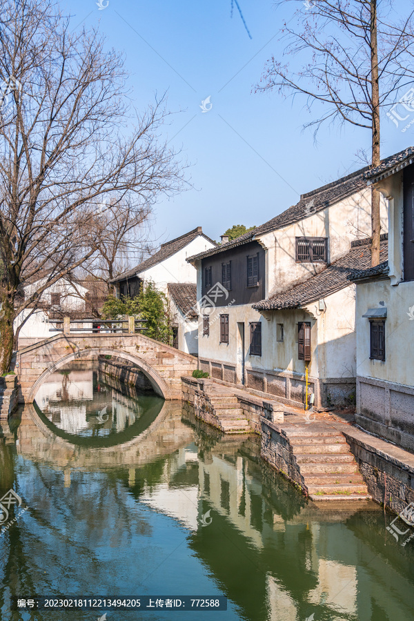 浙江绍兴禹胄古村落的建筑风景