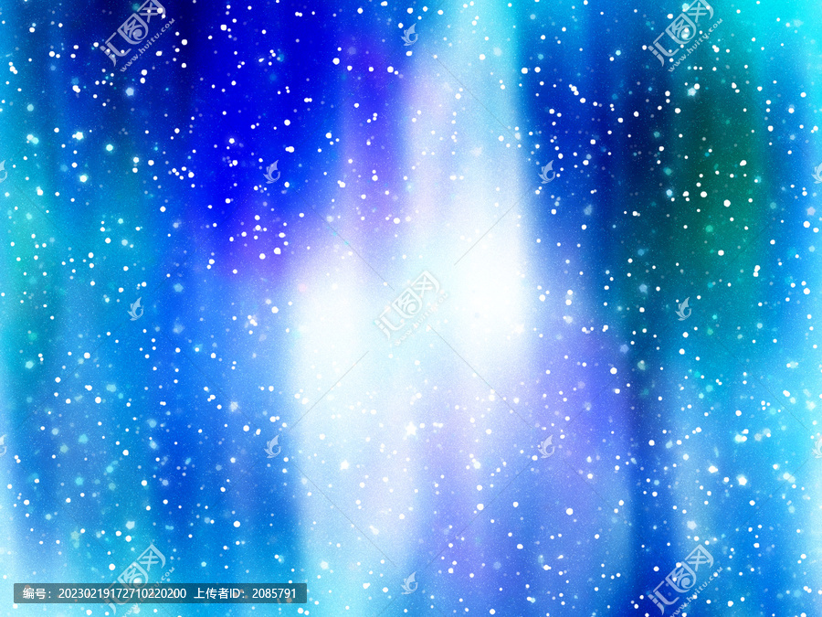 高清唯美藍(lán)綠星空