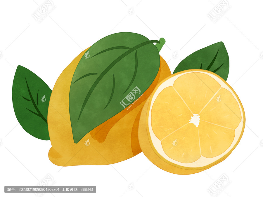 黃色水果檸檬