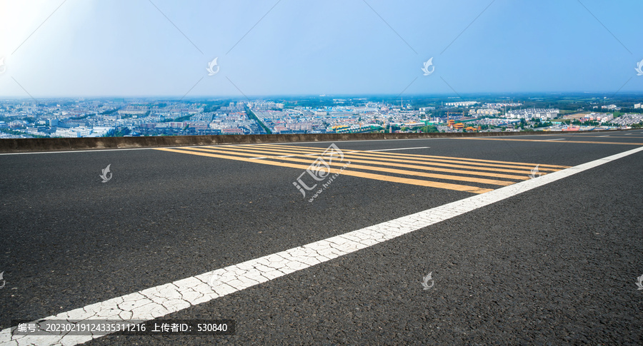 道路地面和城市景观