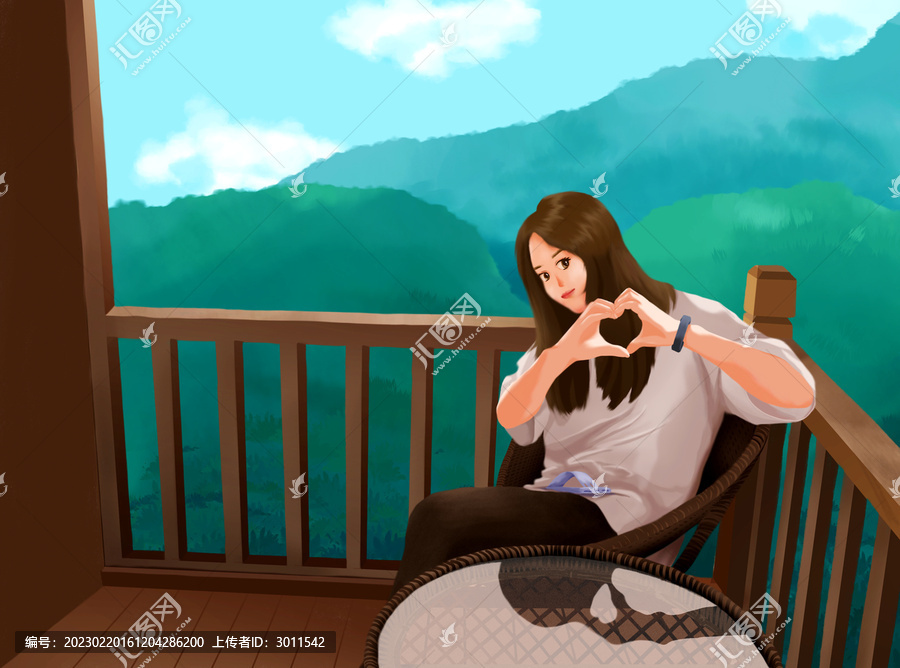 山間